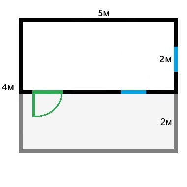 планировка бытовки с верандой 5 на 4 метра под одной крышей